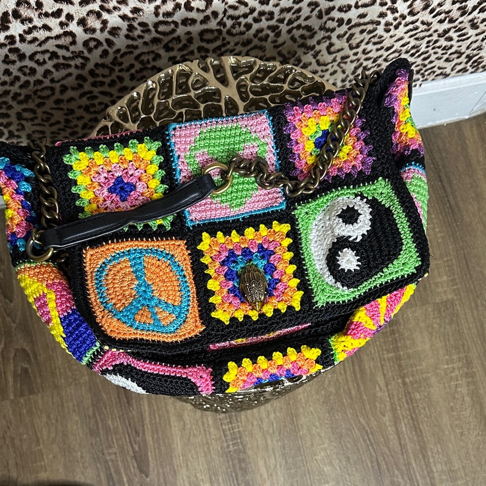 Kurt Geiger Multicolor Crochet Shoulder Bag